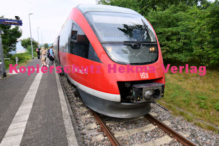 Barbelroth (Pfalz) Eisenbahn - Bahnhaltepunkt Barbelroth - RB 54 Wagen 643 510 Pirmasens