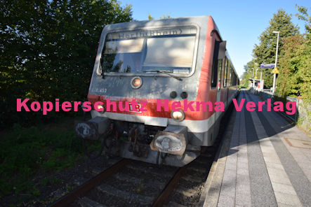 Berg (Pfalz) Eisenbahn - Bahnhaltepunkt - RB 52 Wagen 628 453