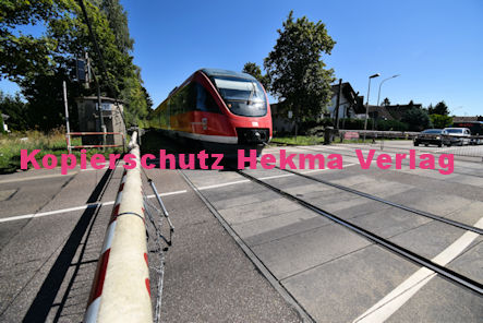 Eisenbahn Kandel (Pfalz) - Kandel Bahnhof - Bahnübergang