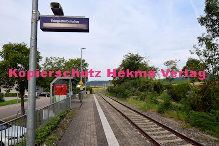 Kapellen-Drusweiler (Pfalz) Eisenbahn - Bahnhaltepunkt Kapellen-Drusweiler - Bahnsteig