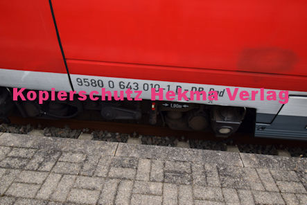 Kapellen-Drusweiler (Pfalz) Eisenbahn - Bahnhaltepunkt Kapellen-Drusweiler - RB 54 - 643 010 Pirmasens