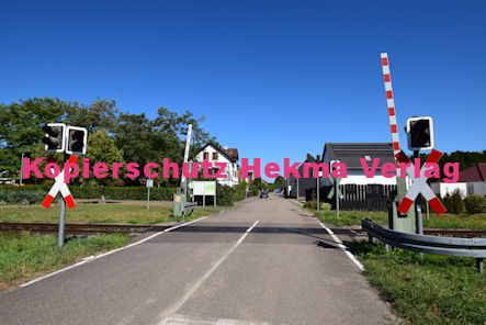 Kapsweyer (Pfalz) Eisenbahn - Bahnhaltepunkt Kapsweyer - Bahnübergang