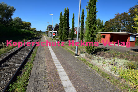 Kapsweyer (Pfalz) Eisenbahn - Bahnhaltepunkt Kapsweyer - Bahnsteig
