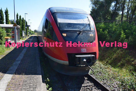 Kapsweyer (Pfalz) Eisenbahn - Bahnhaltepunkt Kapsweyer - RB 53 Wagen 643 018