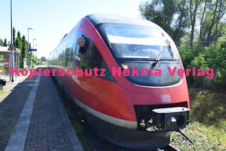 Kapsweyer (Pfalz) Eisenbahn - Bahnhaltepunkt Kapsweyer - RB 53 Wagen 643 018