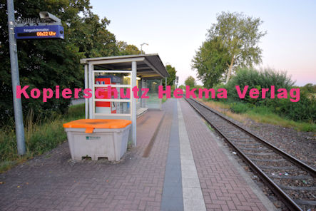 Maximiliansau Eisenbahn - Haltestelle Im Rüsten - Bahnhaltepunkt - Bahnsteig
