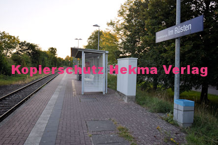 Maximiliansau Eisenbahn - Haltestelle Im Rüsten - Bahnhaltepunkt - Bahnsteig