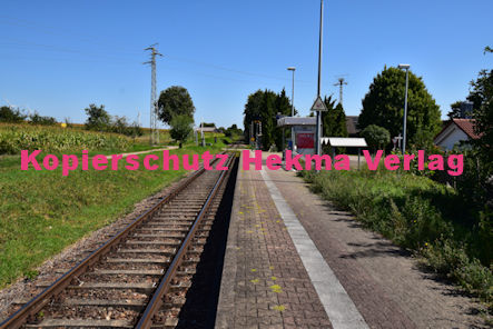Schaidt (Pfalz) Eisenbahn - Schaidt Bahnhaltepunkt - Bahnsteig