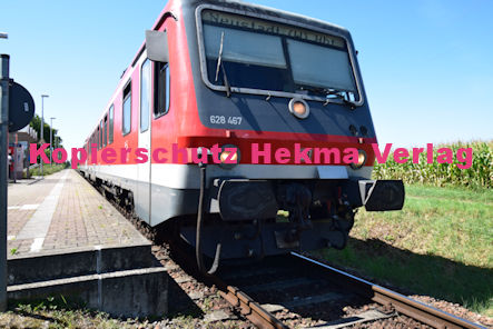Schaidt (Pfalz) Eisenbahn - Schaidt Bahnhaltepunkt - RB 53 Wagen 628 467