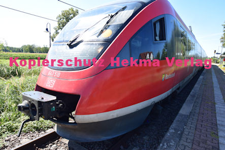 Steinfeld (Pfalz) Eisenbahn - Bahnhaltepunkt Steinfeld - RB 53 Wagen 643 518 Barbelroth