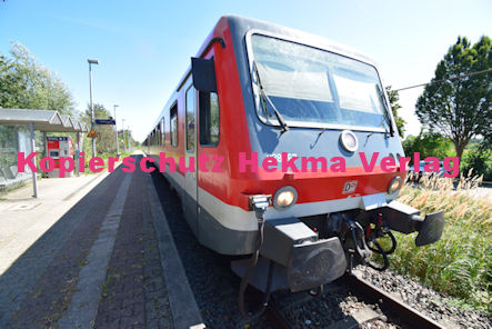 Steinfeld (Pfalz) Eisenbahn - Bahnhaltepunkt Steinfeld - RB 53 Wagen 928 467
