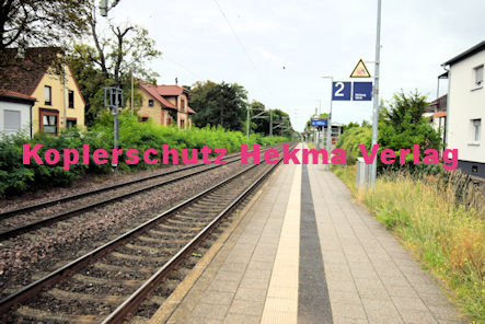 Jockgrim Eisenbahn - Bahnhof Jockgrim Bf - Bahnsteig