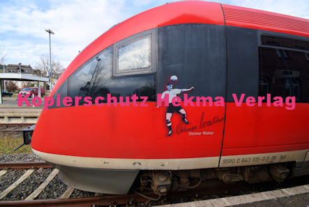 Bad Bergzabern (Pfalz) Eisenbahn - Bahnhof Bad Bergzabern - RB54 Zug 643 515 Ottmar Walter