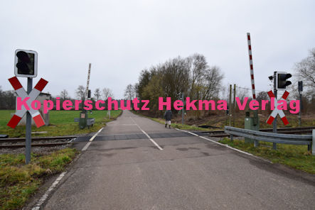 Kapsweyer (Pfalz) Eisenbahn - Kapsweyer - Bahnübergang Bahnhofstraße