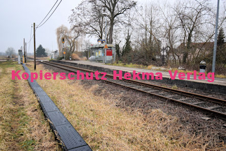 Steinfeld (Pfalz) Eisenbahn - Bahnhaltepunkt Steinfeld - Bahnsteig