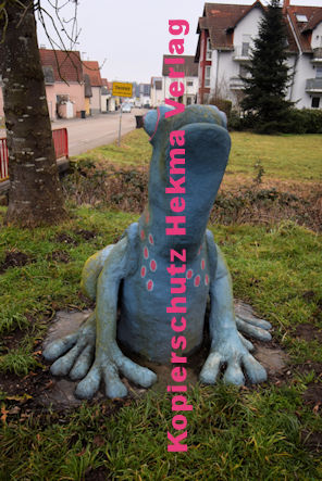 Steinfeld (Pfalz) Eisenbahn - Bahnhaltepunkt - Frösche