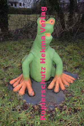 Steinfeld (Pfalz) Eisenbahn - Bahnhaltepunkt - Frösche