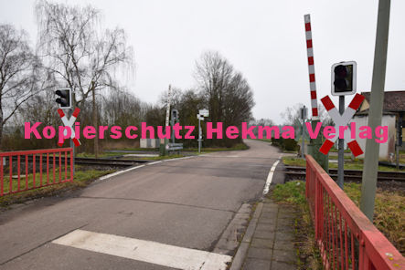 Steinfeld (Pfalz) Eisenbahn - Steinfeld - Bahnübergang Waldstraße/Gänsegasse