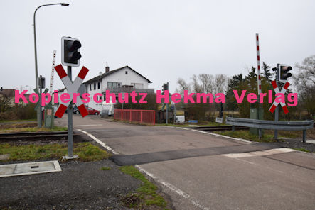 Steinfeld (Pfalz) Eisenbahn - Steinfeld - Bahnübergang Waldstraße/Gänsegasse