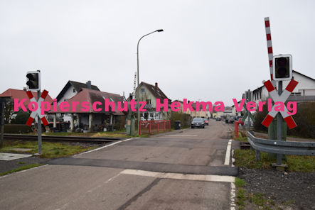 Steinfeld (Pfalz) Eisenbahn - Steinfeld - Bahnübergang Waldstraße/Gänsegasse