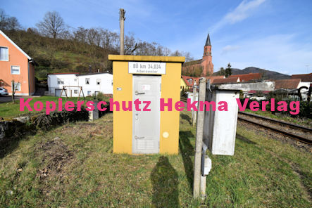 Albersweiler Eisenbahn - Albersweiler Bahnübergang BÜ 34,034 Albersweiler - Weinstraße