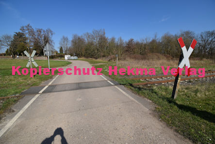 Barbelroth (Pfalz) Eisenbahn - Barbelroth Bahnübergang 1337 - Friedhofstr./Friedhof