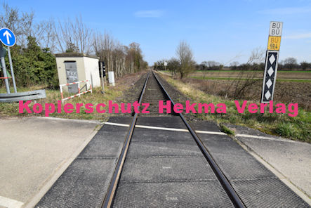 Berg Pfalz Eisenbahn - Berg Bahnübergang - Ziegelackerweg - Bü 60,4