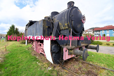 Bundenthal-Rumbach - Wieslauterbahn - Bundenthal-Rumbach Endbahnhof - Ausstellungslok SKODA 1435 CS 500 Bj. 1941