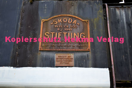 Bundenthal-Rumbach - Wieslauterbahn - Bundenthal-Rumbach Endbahnhof - Ausstellungslok SKODA 1435 CS 500 Bj. 1941