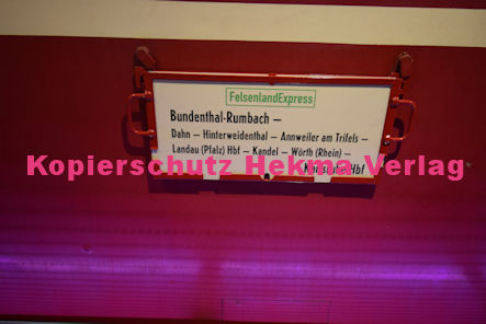 Busenberg-Schindhard - Wieslauterbahn - Busenberg-Schindhard Ferienbahnhof Reichenbach