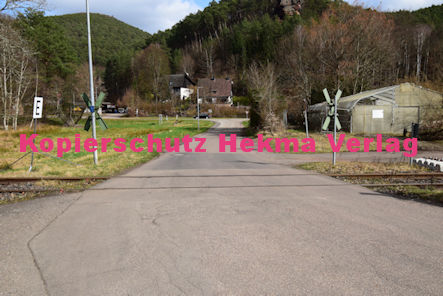 Dahn Eisenbahn - Dahn Bahnübergang BÜ 7,3 - Außermühlstraße