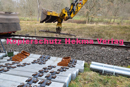 Dahn Eisenbahn - Dahn Bahnübergang BÜ 5,6 - Moosbachtal - Streckensanierung Gleisarbeiten