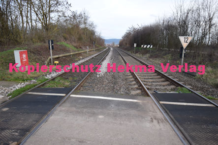 Edesheim Eisenbahn - Edesheim Bahnübergang BÜ 11,6 - Knöringer Weg