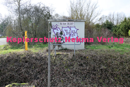 Godramstein Pfalz Eisenbahn - Godramstein Bahnübergang BÜ 30,207 - Bahnhofstraße