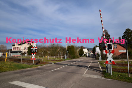 Godramstein Pfalz Eisenbahn - Godramstein Bahnübergang BÜ 30,207 - Bahnhofstraße