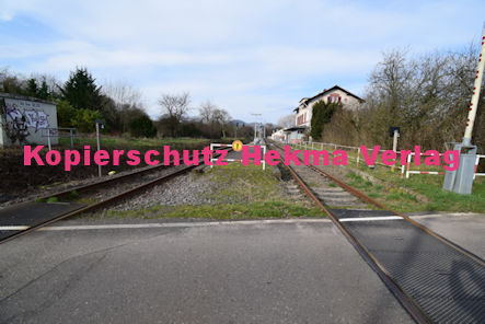 Godramstein Pfalz Eisenbahn - Godramstein Bahnübergang BÜ 30,207 - Bahnhofstraße