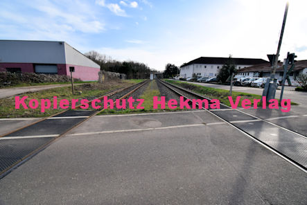 Godramstein Pfalz Eisenbahn - Godramstein Bahnübergang BÜ 30,207 - Bahnhofstraße