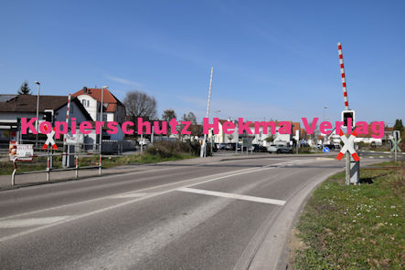 Hagenbach Eisenbahn - Hagenbach Bahnübergang - Bahnhofstraße - Bü Hagenbach II 54,278