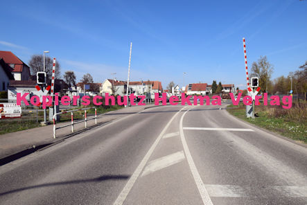 Hagenbach Eisenbahn - Hagenbach Bahnübergang - Bahnhofstraße - Bü Hagenbach II 54,278