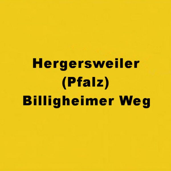 Hergersweiler Pfalz Billigheimer Weg
