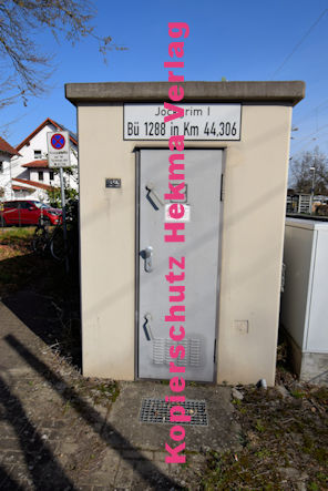 Jockgrim Eisenbahn - Jockgrim Bahnübergang - Hatzenbühler Straße/Bahnhofstraße - Jockgrim I Bü 1288 km 44.306