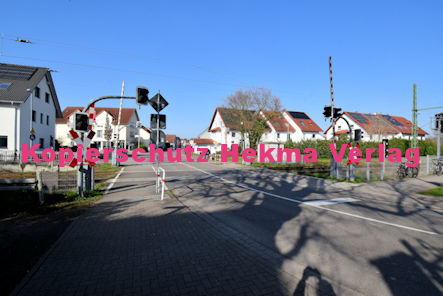 Jockgrim Eisenbahn - Jockgrim Bahnübergang - Hatzenbühler Straße/Bahnhofstraße - Jockgrim I Bü 1288 km 44.306