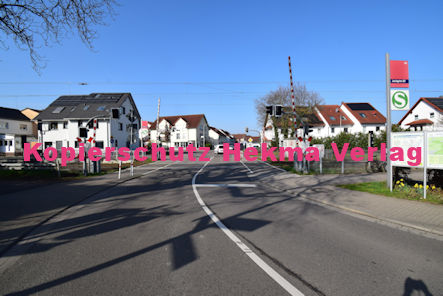 Jockgrim Eisenbahn - Jockgrim Bahnübergang - Hatzenbühler Straße/Bahnhofstraße - Jockgrim I Bü 1288 km 44.306