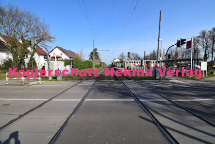 Jockgrim Eisenbahn - Jockgrim Bahnübergang - Hatzenbühler Straße/Bahnhofstraße - Jockgrim I Bü 1288 km 44.306