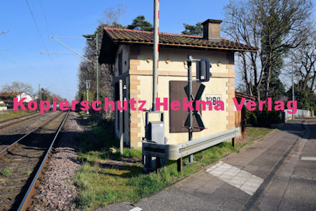 Jockgrim Eisenbahn - Jockgrim Bahnübergang - Ziegelbergstraße/Kirchelweg - Jockgrim II Bü 1289 km 44.777