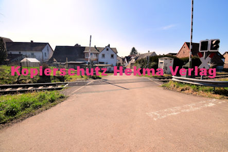 Kapellen-Drusweiler (Pfalz) Eisenbahn - Bahnübergang BÜ 7,4 - 1341 - Friedhofstr./Friedhof