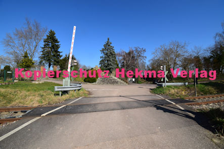 Kapellen-Drusweiler (Pfalz) Eisenbahn - Bahnübergang BÜ 7,4 - 1341 - Friedhofstr./Friedhof