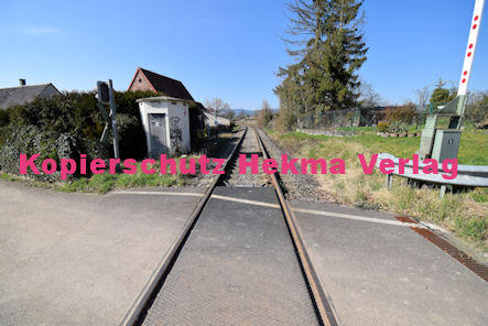 Kapellen-Drusweiler (Pfalz) Eisenbahn - Bahnübergang BÜ 7,4 - 1341 - Friedhofstr./Friedhof