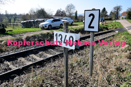 Kapellen-Drusweiler (Pfalz) Eisenbahn - Bahnübergang BÜ - 1340 - Dorfstraße