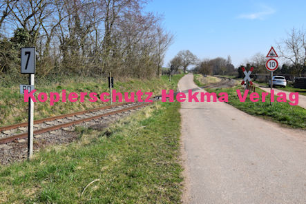 Kapellen-Drusweiler (Pfalz) Eisenbahn - Bahnübergang BÜ - 1340 - Dorfstraße